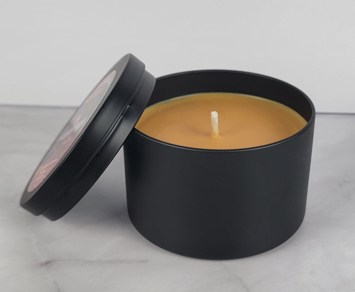 Autumn Night 8oz Tin Scented Soy Wax Candle