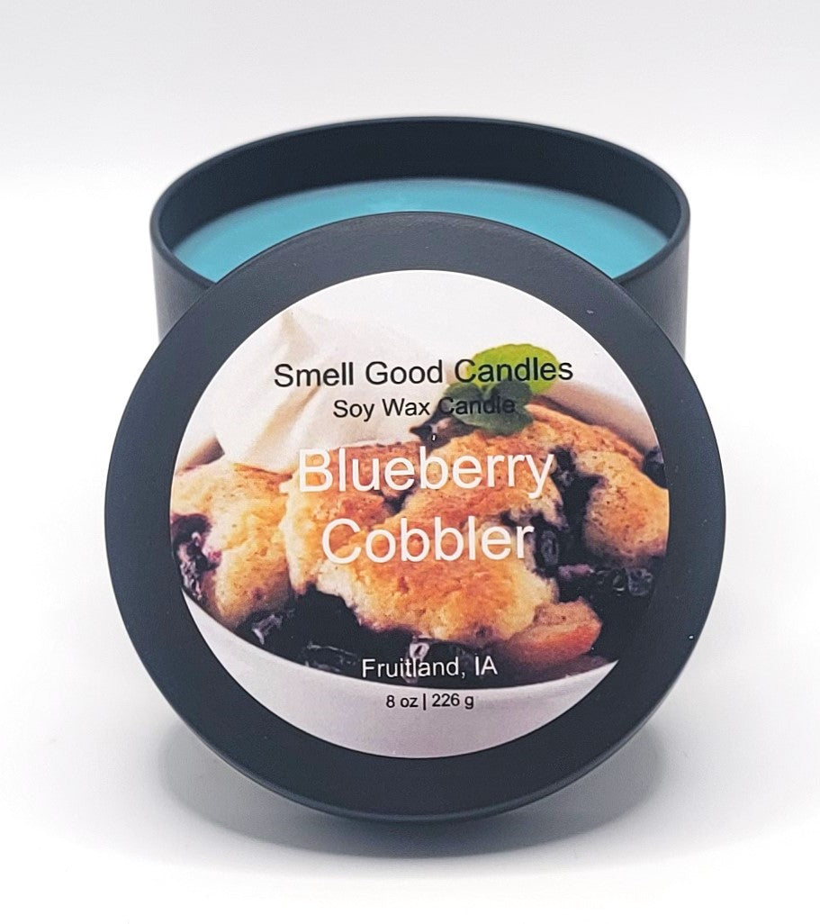 Blueberry Cobbler 8oz Scented Soy Wax Candle