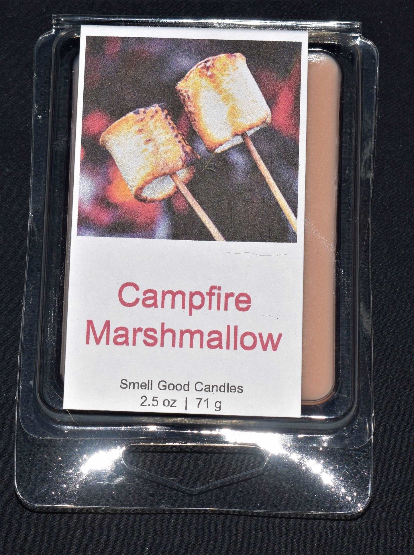 A hotly demanded scent, we’ve concocted an ooey gooey Campfire Marshmallow fragrance. This scent captures the nostalgia of an evening campfire after a day of autumnal adventure. Crisp notes of ozone and eucalyptus simulate an evening chill, followed by a strong heart of marshmallow and sugar roasting over a base of embers, oak, and smoke.