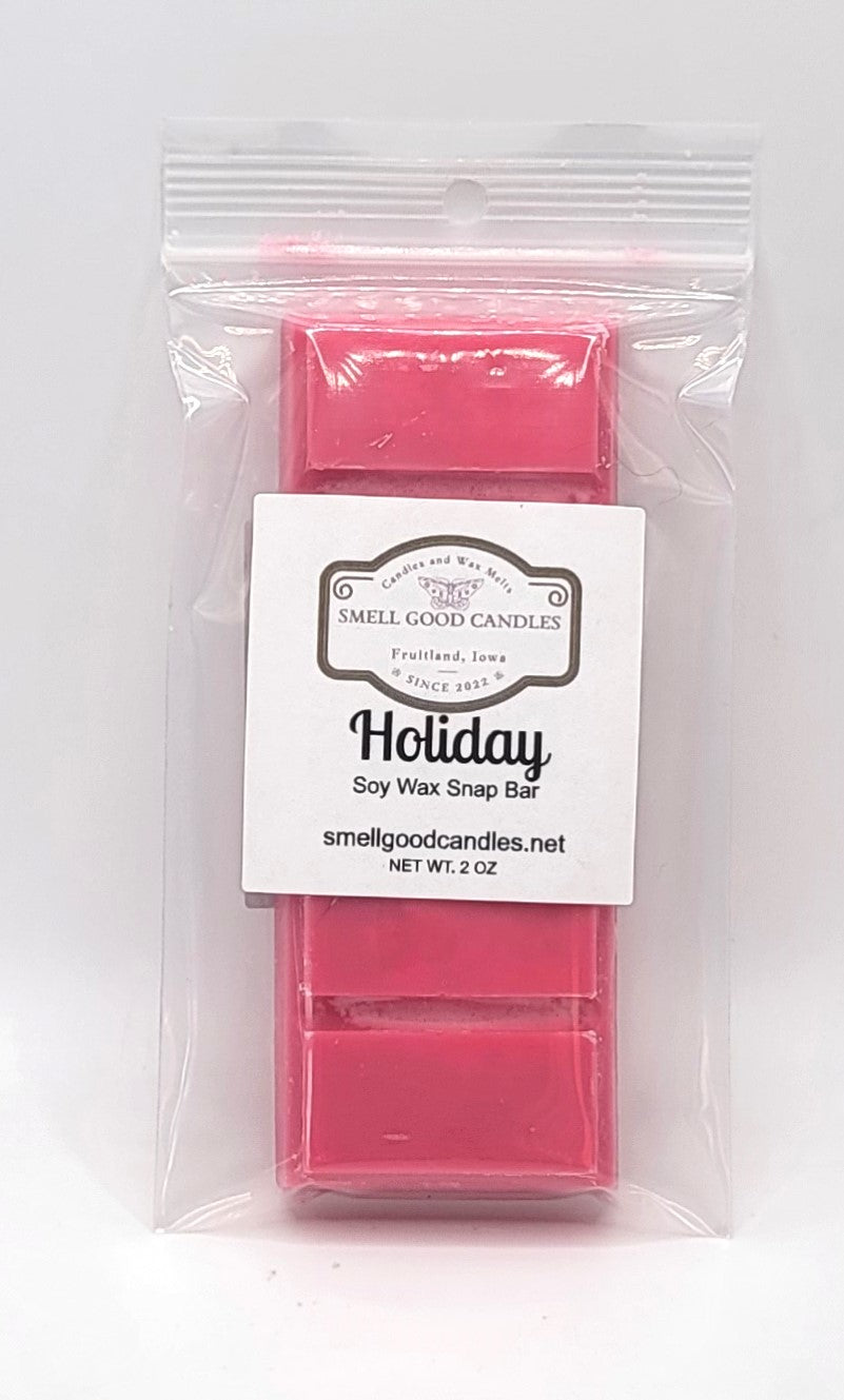 Holiday Soy Wax Snap Bar