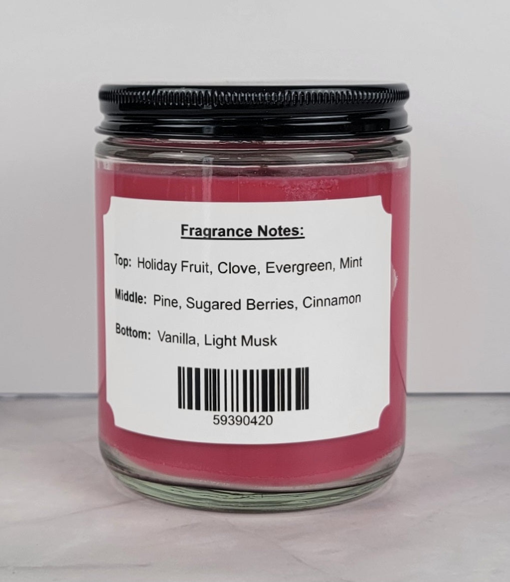 Home For Christmas 8oz Jar Scented Soy Wax Candle