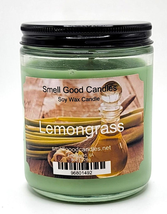 Lemongrass 8oz Jar Scented Soy Wax Candle