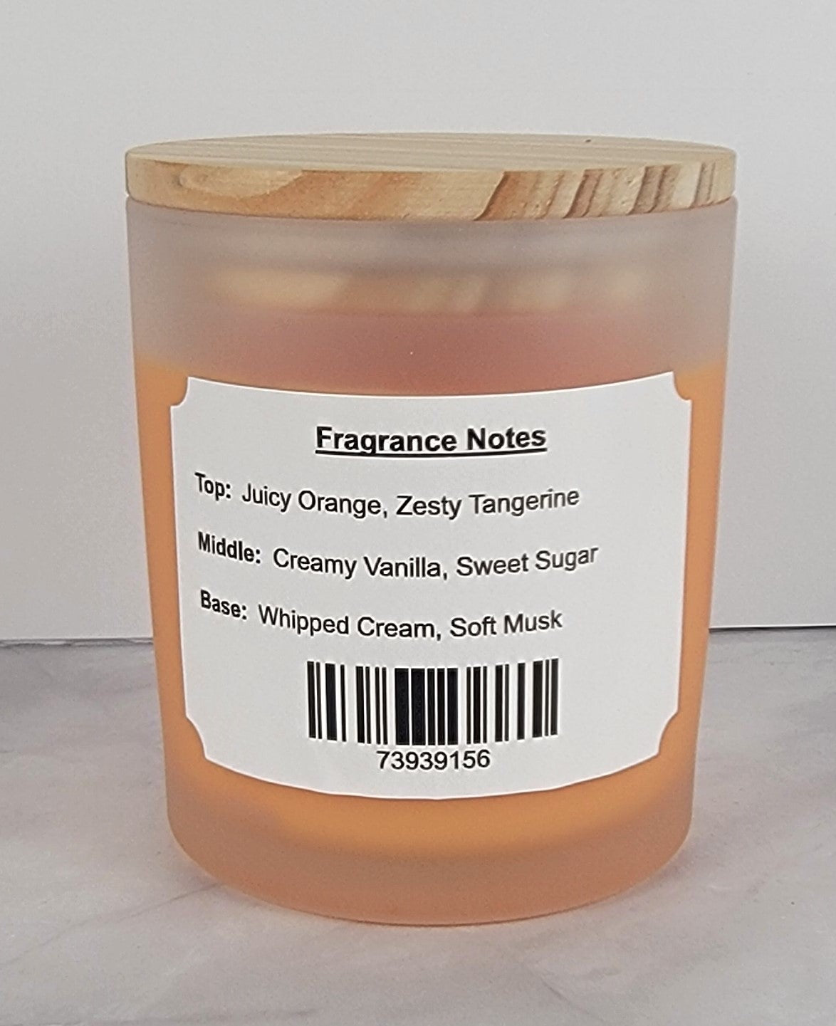 Orange Sherbet 10oz Scented Soy Wax Candle