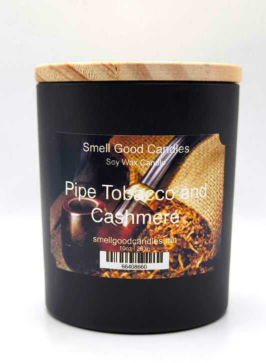 Pipe Tobacco and Cashmere 10oz Scented Soy Wax Candle