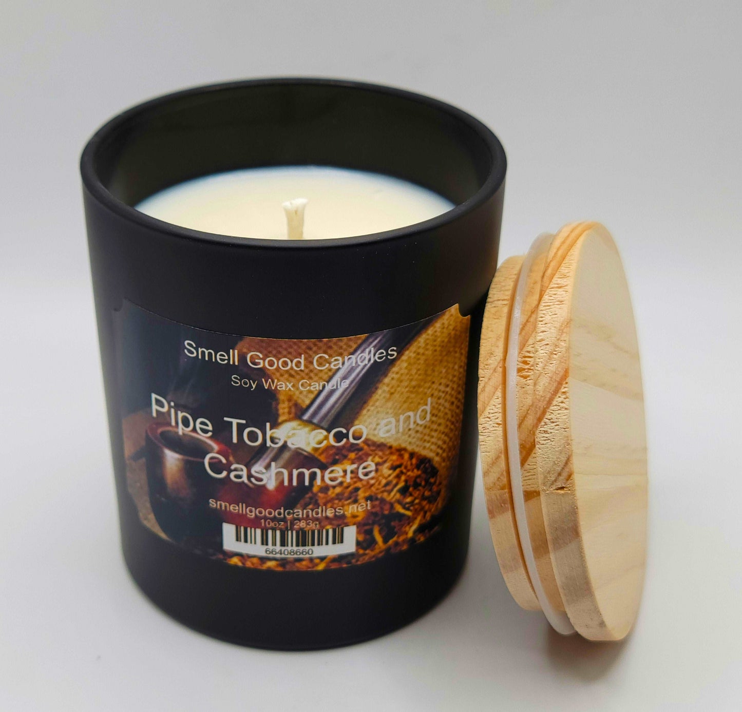 Pipe Tobacco and Cashmere 10oz Scented Soy Wax Candle