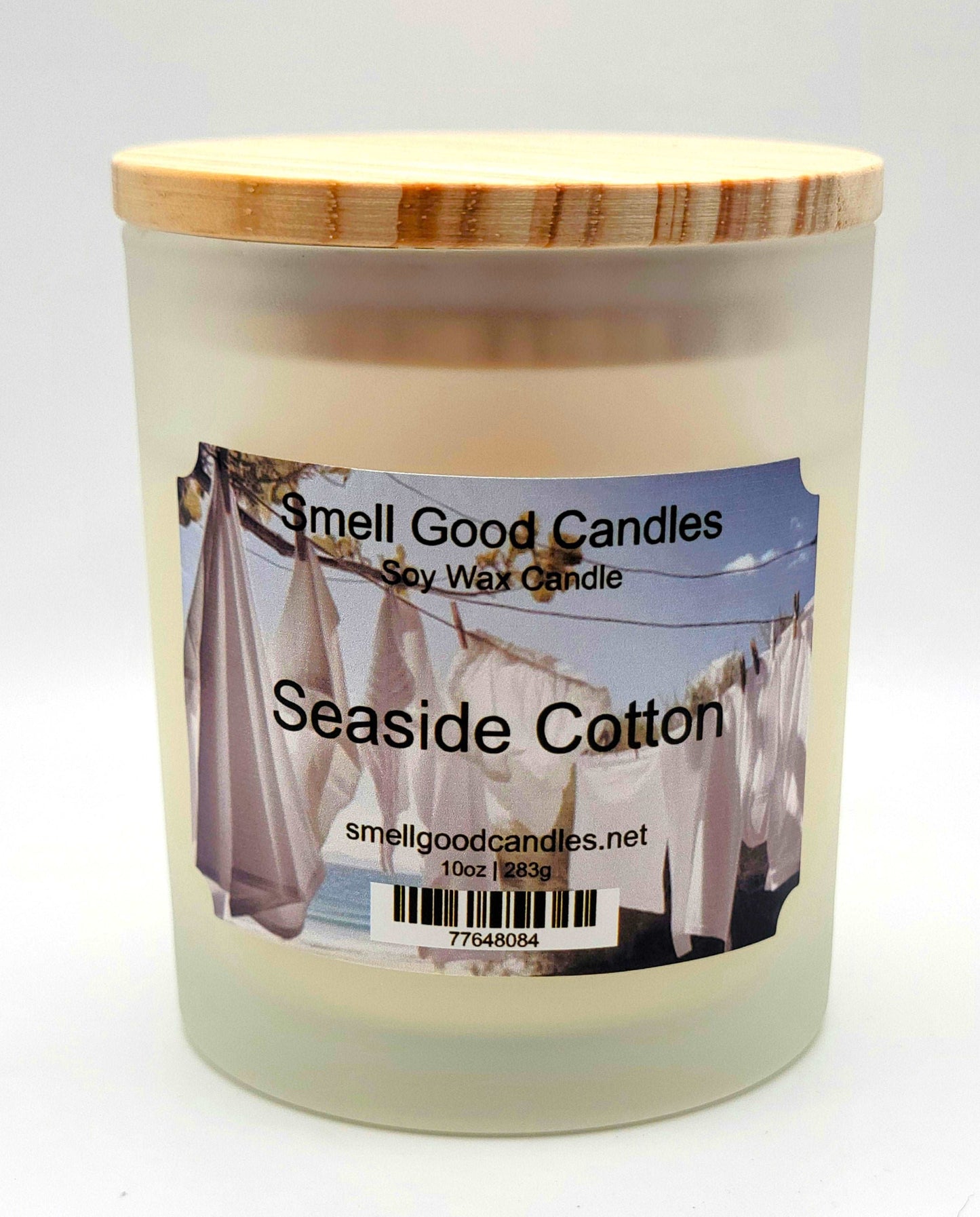 Seaside Cotton 10oz Scented Soy Wax Candle