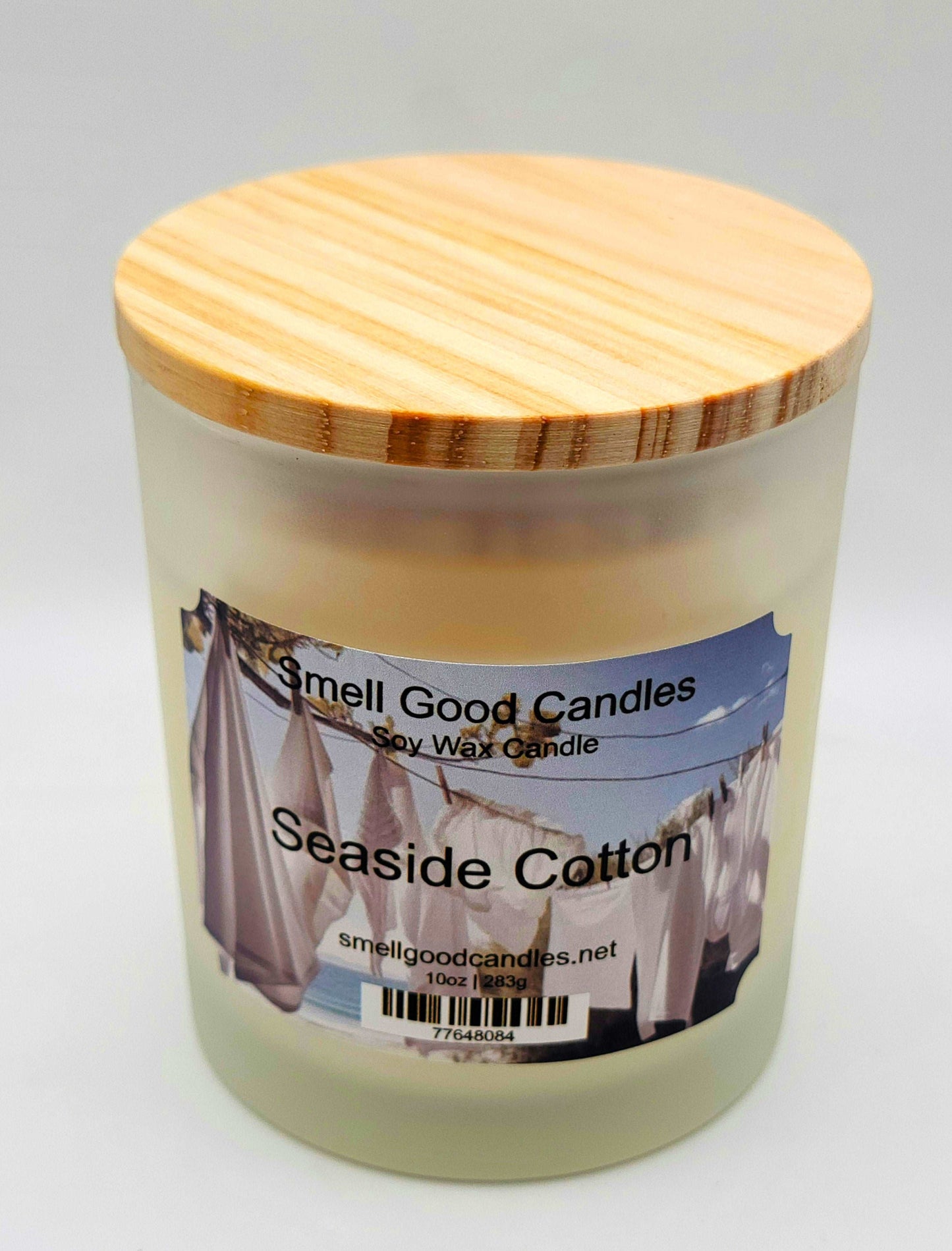 Seaside Cotton 10oz Scented Soy Wax Candle