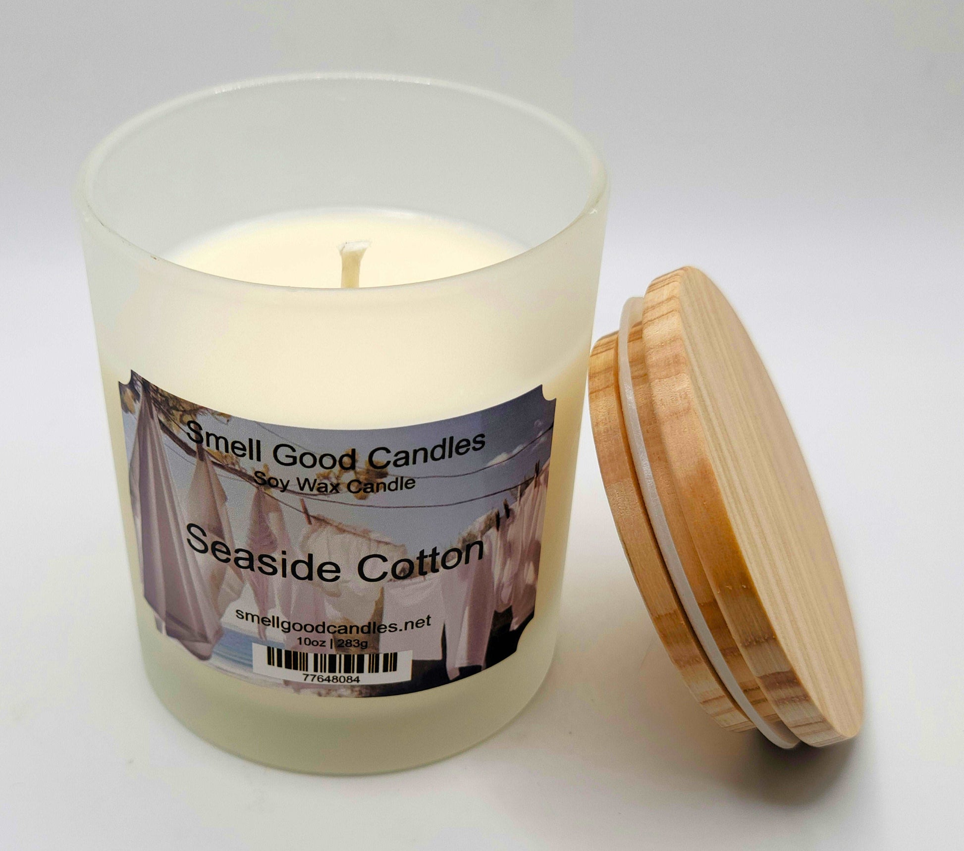 Seaside Cotton 10oz Scented Soy Wax Candle