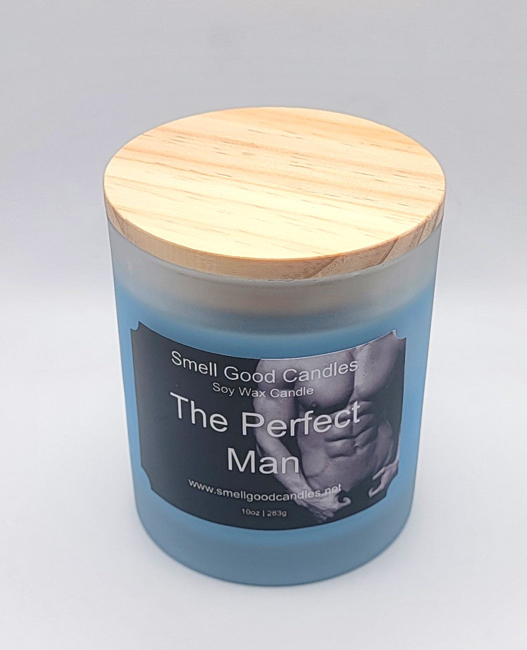 The Perfect Man 10oz Scented Soy Wax Candle - Top Closed