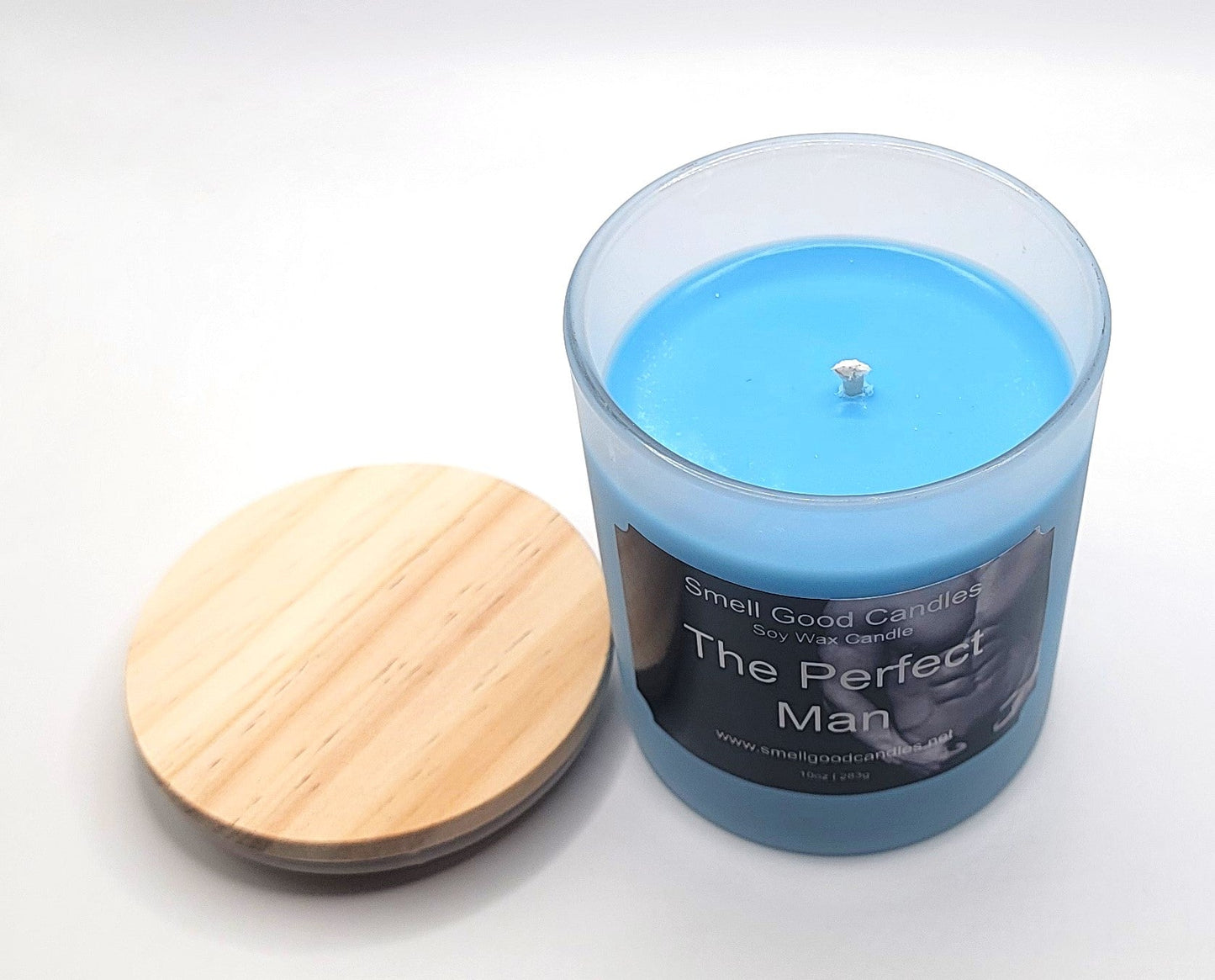 The Perfect Man 10oz Scented Soy Wax Candle - Top Open