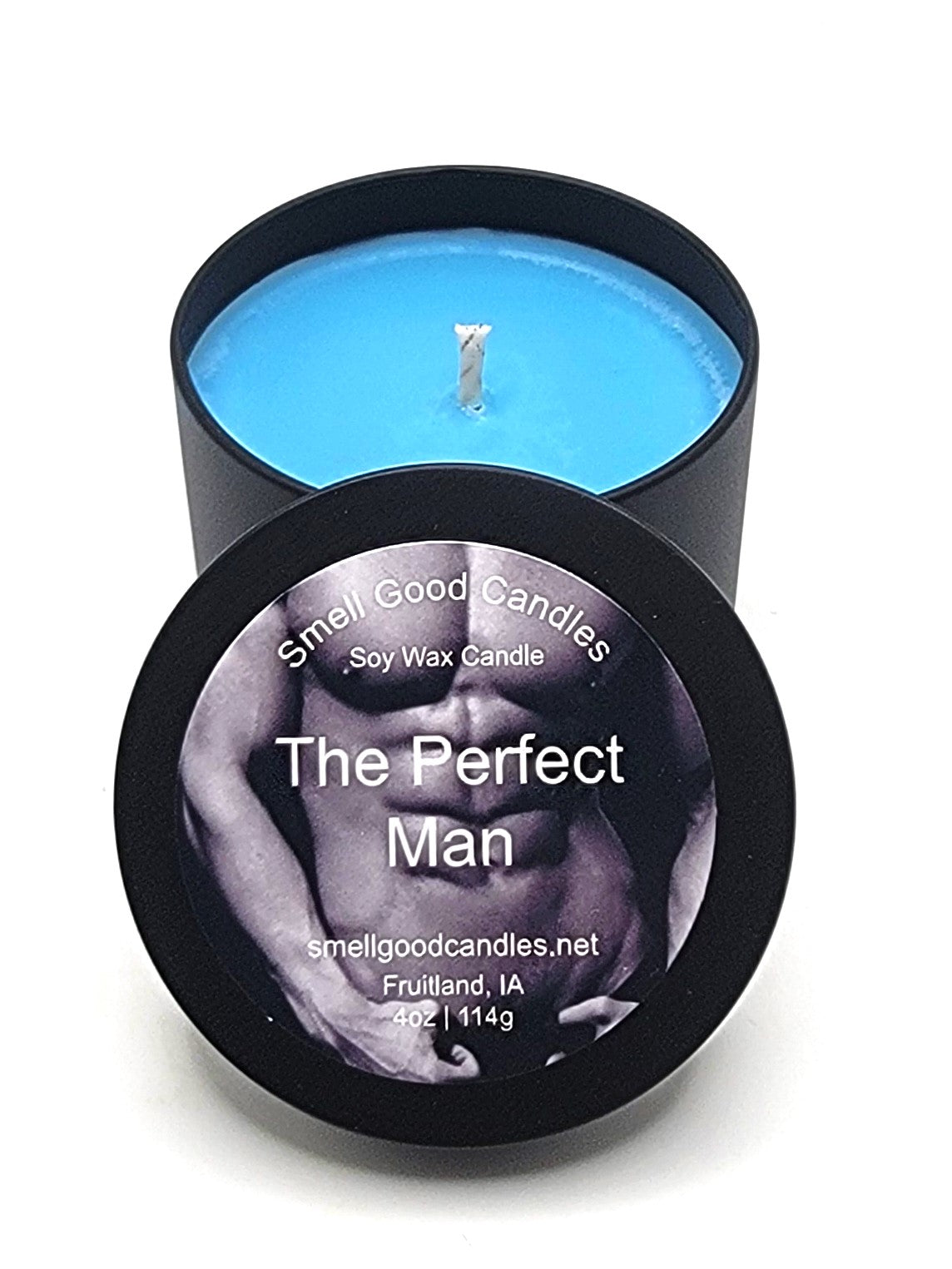 The Perfect Man 4oz Tin Scented Soy Wax Candle