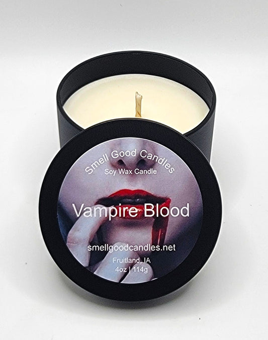 Vampire Blood 4oz Tin Scented Soy Wax Candle